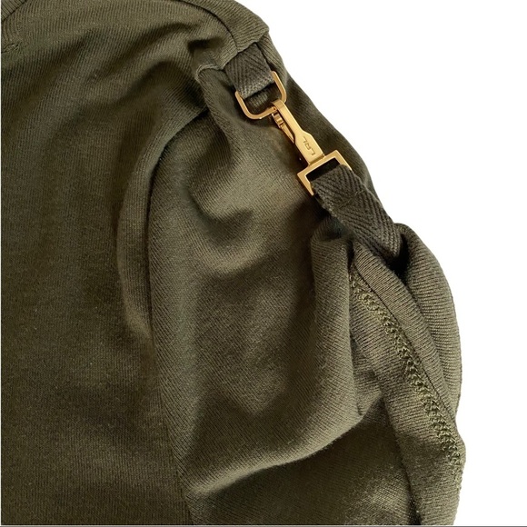 Lauren Ralph Lauren Spring Classic Women Olive Gold Hardware Top Sz LP NWT - Picture 6 of 9